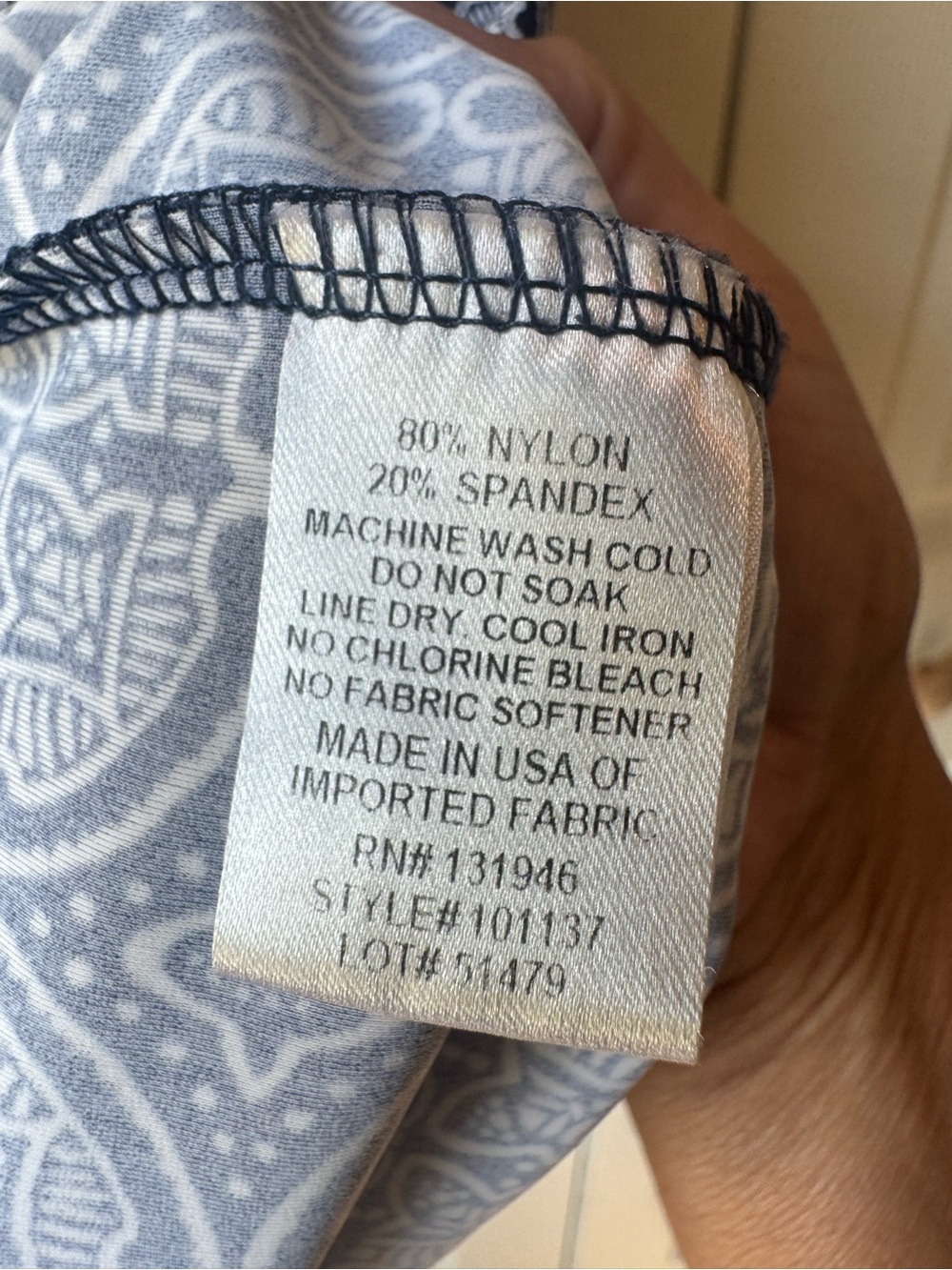 H&M Light Blue Textured Button-Up Blouse - Picture 3 of 6